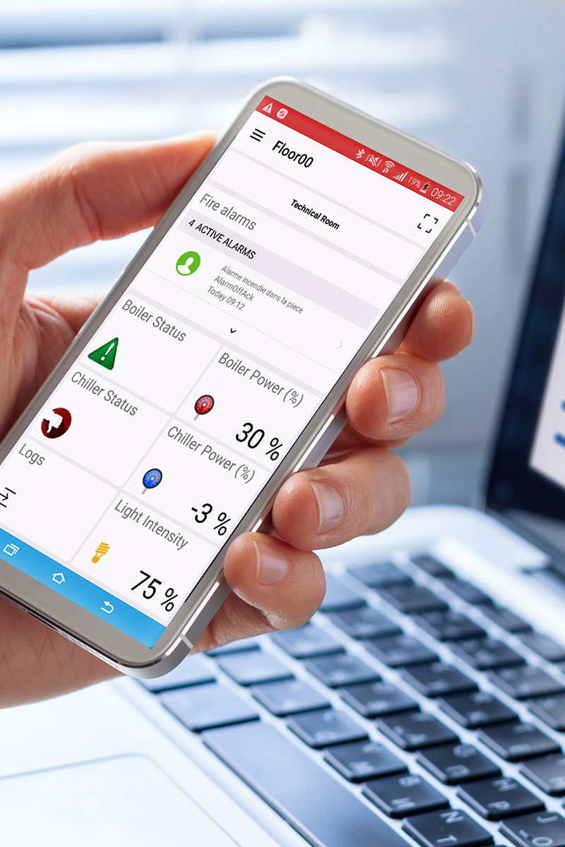 TouchVue mobile app